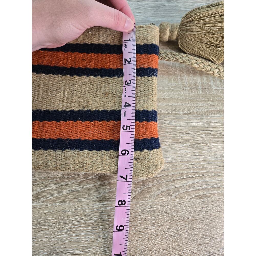 NEW WITHOUT TAGS J. JILL Wristlet Brown Navy Blue Orange - Picture 10 of 10